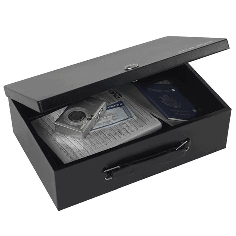 lockable metal security box|lockable steel storage boxes.